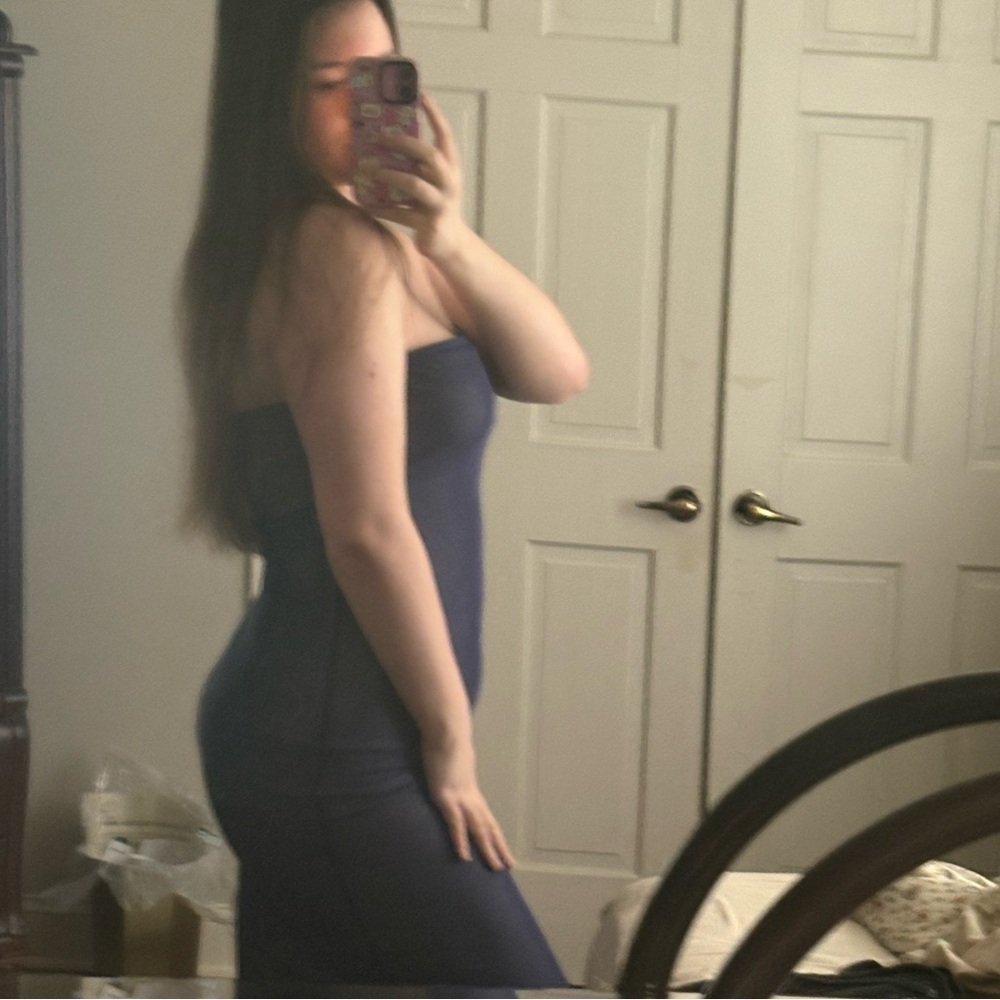 Wild Fable Strapless Navy Dress